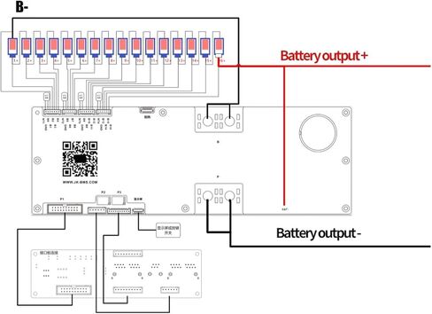 JK-PB2A16S15P تخزين الطاقة 16S 48V LIFEPO4 البطارية 1A 2A توازن نشط 8S 150A 200A 24V RS232 LI-ION LTO (JK-PB2A16S15P 3.2LCD) in Saudi Arabia