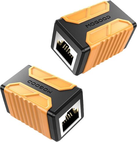 RJ45 Inline Coupler, 10Gbps Internet Cable Connector, 2 Pack Cat 8 Cable Coupler, LAN Network Extender Female to Female Compatible with Cat7, Cat6, Cat5e in Saudi Arabia
