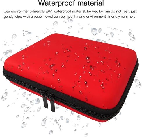 All in One Hard Shell Carrying Case for Nintendo 2DS, Upgraded Multi-function Game Accessory Protective Case with Handle Strap (Red) in Saudi Arabia