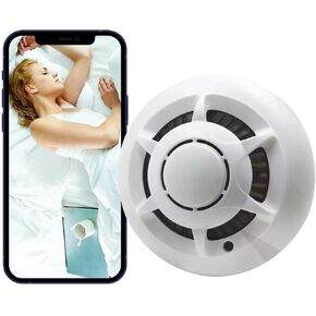 Security Camera Smoke Detector Cameras 1080P Indoor Camera with Night Vision with Night Vision and Motion Detection for Home,Business No Audio