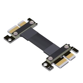 ADT-Link PCIE X1 Riser Cable PCIe 3.0 X1 to X1board to Board Jumpers Extension Cable 8Gbps PCI Express 1x Riser Card Ribbon Extender (15cm, R11SS(Tx to Tx))
