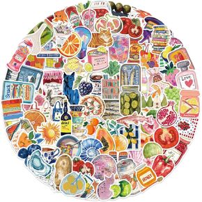 100Pcs Aesthetic Stickers, Waterproof Vinyl Fantasy Stickers for Laptop, Kindle, Scrapbooking, Journal, Suitcase, Water Bottle, Notebooks, Vintage Decals for Teens and Adults