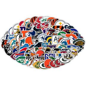 115pcs Sports Stickers,New and Old Models Football Team Stickers,Waterproof Vinyl Stickers.