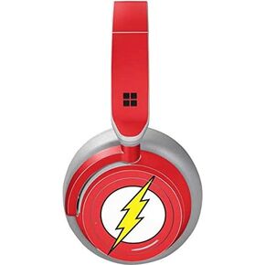 Skinit Decal Audio Skin Compatible with Surface Headphones - Officially Licensed Warner Bros The Flash Emblem Design