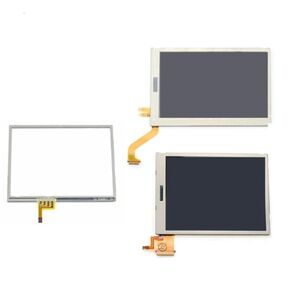 Replacement Top Upper & Bottom Lower Down LCD Screen For Nintendo 3DS, LCD Display with Touch Screen Digitizer for 3DS