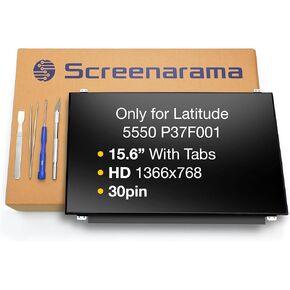 SCREENARAMA New Screen Replacement for Dell Latitude 5550 P37F001, FHD 1920x1080, IPS, Matte, LCD LED Display with Tools