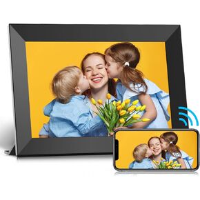 Frameo 10.1 Inch WiFi Digital Picture Frame, 1280x800 HD IPS Touch Screen Photo Frame Electronic, Auto-Rotate, WiFi Smart Video, Wall Mountable, Share Photos/Videos via Frameo App from Anywhere