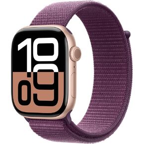 Apple Watch Series 10 [GPS, 42mm] - Jet Black Aluminium Case with Black Sport Band - M/L (Renewed)