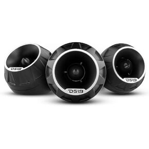 DS18 PROTSQ3N1 PRO 1 inch Vc Surface/Flush/Angle Aluminum High Compression Neodymium Super Bullet Tweeter 200 Watts 4-O