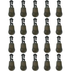 The Lord of the Tools 20pcs Quick Change Beads Fishing Tackle Beads Fishing Line Holder Fishing Connector Snap Accessories for Euro-Style Carp Fishing, Green