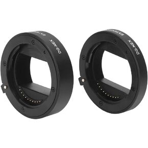 aqxreight 10mm16mm Macro Adapter Automatic Focusing Extension Tube for E Mount Camera Designed Mounting Al Adapter RingMacro RingExtension TubeMacro Extension TubeAutomatic Focusi