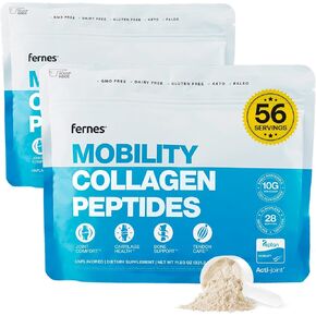Mobility Hydrolyzed Collagen Peptides Powder Supplement - for Joint, Cartilage, Bone & Tendon Support 28 Servings - 9.88oz Unflavored in Saudi Arabia