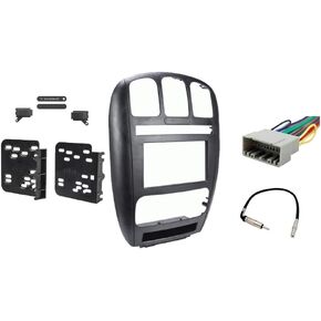 Harmony Audio Compatible with Dodge Caravan Grand Caravan 2002 2003 2004 2005 2006 2007 Double DIN Stereo Radio Install Dash Kit