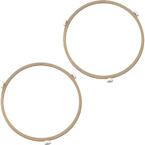 2 Pcs 8.8 Inch Microwave Turntable Ring with 15 mm Rollers, Microwave Glass Turntable Plate Roller Support Wheel Ring Outer Diameter 8.8 inches (22.2 cm), Roller Height 15 mm