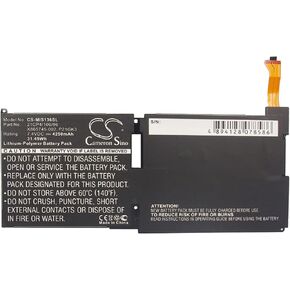Cameron Sino Battery for Microsoft 9HR-00005, Surface, Surface Pro 2, Surface RT PN:Microsoft MS991109-ZZP12G01, P21GK3 4250mAh