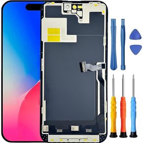 for iPhone 14 Pro Max Screen Replacement for iPhone 14 Pro Max Screen Replacement with A2894 A2651 A2893 A2896 A2895 LCD Display Touch Digitizer Assembly with Tools 6.7 Inch