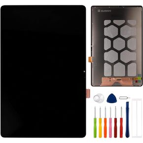 LCD Display Touch Screen Digitizer Assembly Repair Replacement for Samsung Galaxy Tab S7 FE 12.4" SM-T730 T733 T736 T738U T735 T737 with Tools（Black）