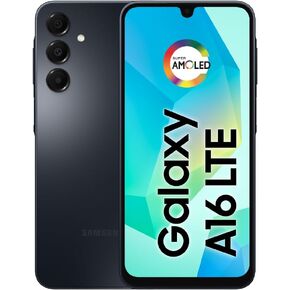 SAMSUNG Galaxy A16 4G Dual SIM (128GB, 2025) 6.7" 90Hz AMOLED, Splash Resistant, 8Core, 50MP Camera (Factory Unlocked International Model for GSM, Global) A165M/DS (25W Fast Charger Bundle, Black) in Saudi Arabia