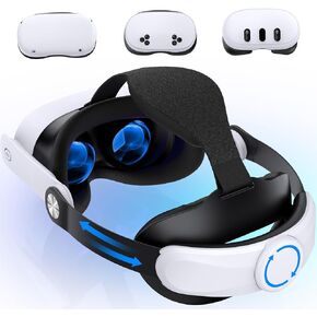 Adjustable Head Strap for Meta Quest 3S/Quest 3/Quest 2 - Lightweight VR Headset Strap with Cotton BackPad, Pressure Relief Design with Enhanced Support, Ergo Comfort VR Accessories