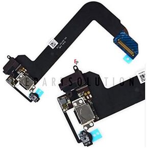 ePartSolution_ Replacement Part for iPod Touch 6th Gen A1574 USB Charger Charging Port Dock Connector USB Port Flex Cable + Audio Jack Flex Cable USA (White)