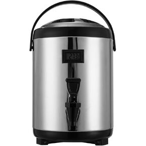 Insulated Beverage Dispenser | Portable Liquid Dispenser with Spigot - 8L Large Capacity Thermal Hot Tea Pots for Hot Cocoa Water Milk