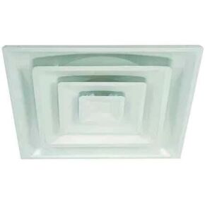 4Mjv3 Ceiling Diffuser, Square, 8 in, White, Steel
