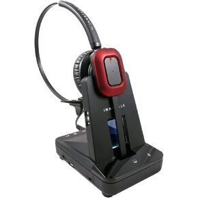 INNOTALK Wireless Headset for Computer and Compatible with Polycom 650, 670, VVX300, VVX400 and Any VVX Models(Explorer)