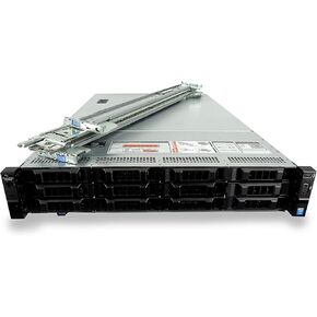Dell PowerEdge R730xd 12-Bay LFF 2U Server with 2X Rear Flex Bays, 2X E5-2697 V3 2.6GHz 14 Core, 128GB DDR4 RAM, PERC H730, 4X 4TB 7.2K SATA 6Gbps 3.5 Drives, 2X 10GbE, Rails (Renewed)