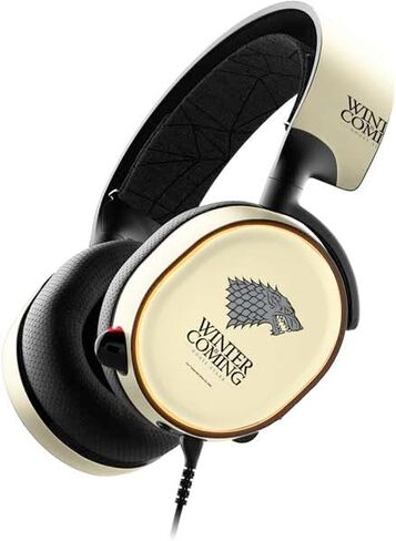 Skinit Decal Audio Skin Compatible with SteelSeries Arctis 5 - Officially Licensed Game of Thrones: House Stark Sigil Design in Kuwait