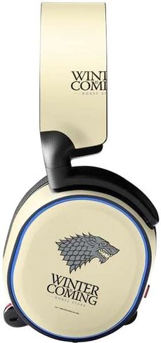 Skinit Decal Audio Skin Compatible with SteelSeries Arctis 5 - Officially Licensed Game of Thrones: House Stark Sigil Design in Kuwait