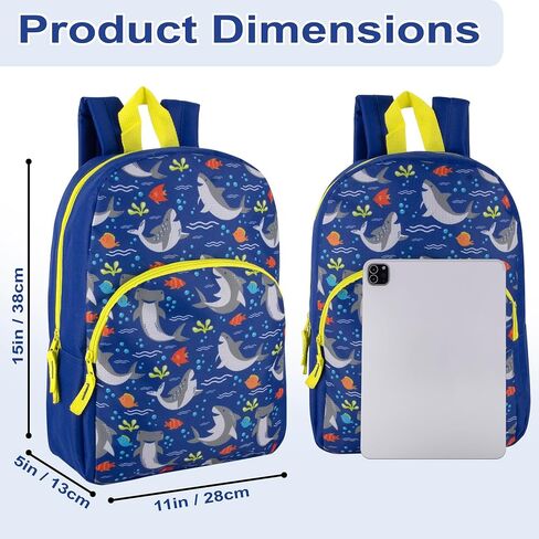 Trail maker Wholesale Kids Backpacks for Boys, Girls Bulk Backpacks 24 Pack with Fun Patterns, Adjustable Padded Straps in Kuwait