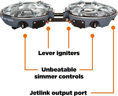 Jetboil Genesis Basecamp Backpacking and Camping Stove Cooking System with Camping Cookware in Saudi Arabia