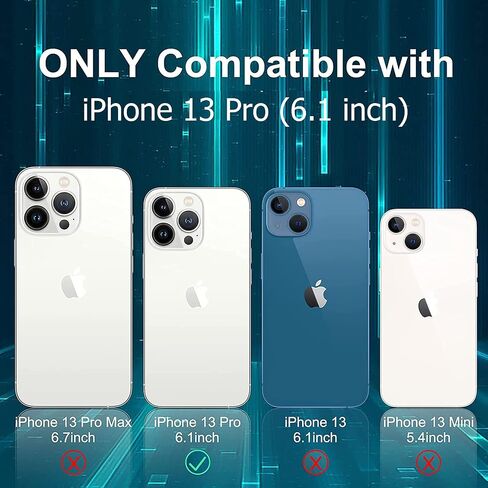 MAXBEAR Battery Case for iPhone 13 Pro, 7000mAh Slim Portable Protective Charging Case Compatible with iPhone 13 Pro (6.1 inch) Rechargeable Battery Pack Charger Case (Black) in Saudi Arabia