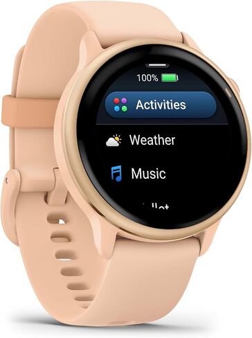 ساعة جارمين vivoactive 5 GPS الذكية مع شاشة AMOLED، عاجي | ميزات متقدمة للصحة واللياقة البدنية، عمر بطارية يصل إلى 11 يومًا، مراقبة الطاقة، مدرب النوم | مع حزمة الطاقة من سلسلة Signature in Kuwait