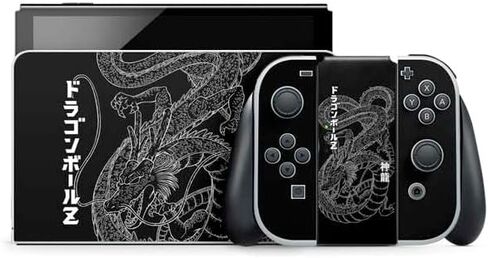 Skinit Decal Gaming Skin Compatible with Nintendo Switch OLED (2021) - Officially Licensed Dragon Ball Z Negative Shenron Design in Kuwait