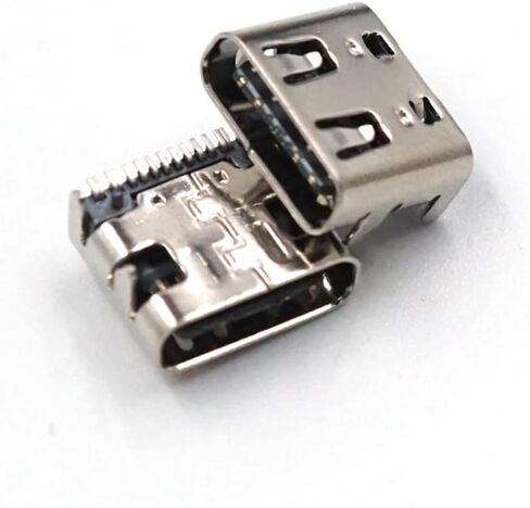 5pcs شحن منفذ المقبس لأجزاء إصلاح واجهة Controller Type-C (5pcs PIN الفضية) in Saudi Arabia