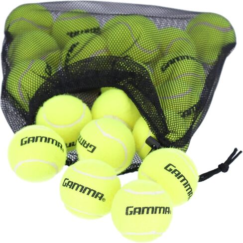 GAMMA Bag of Pressureless Tennis Balls - Sturdy & Reuseable Mesh Bag with Drawstring for Easy Transport - Bag-O-Balls (12-Pack of Balls, Blue) in Saudi Arabia