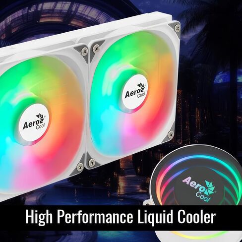 Aerocool Oasis L360 Argb AIO CPU CPU COND ، TDP 300W ، 360 مم الرادياتير ، تصميم Mirage مع إضاءة ArgB ، مراوح Argb 3x120mm ، Intel LGA 1700 ، 1200 ، 115x ، 1851 ، 1366 ، AMD AM5/AM4 Sockets - Black in Kuwait