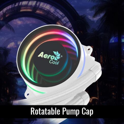 Aerocool Oasis L360 Argb AIO CPU CPU COND ، TDP 300W ، 360 مم الرادياتير ، تصميم Mirage مع إضاءة ArgB ، مراوح Argb 3x120mm ، Intel LGA 1700 ، 1200 ، 115x ، 1851 ، 1366 ، AMD AM5/AM4 Sockets - Black in Kuwait