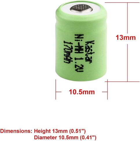 Kastar 1-Pack Ni-MH Battery 1.2V 170mAh Replacement for Wacom Inkling Pen Battery, Wacom MDP-123 Digital Pen Battery, Wacom ACK-403-03 ACK40303, Wacom Bamboo Ink, 1/3AAA-17NM-GP, 1/4AAA1.2V Battery in Saudi Arabia