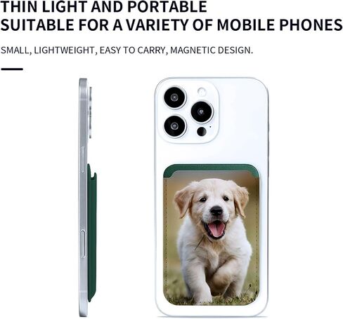 Customizable Magnetic Phone Wallet Card Holder with Picture Upload Design - For iPhone 16/15/14/13/12 Pro/Max/Plus/Mini Series,RFID Blocking & Magnetic Case Attachment DIY Photo Insert (black) in Saudi Arabia
