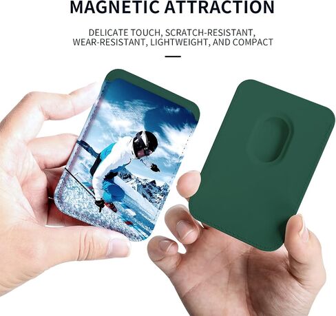 Customizable Magnetic Phone Wallet Card Holder with Picture Upload Design - For iPhone 16/15/14/13/12 Pro/Max/Plus/Mini Series,RFID Blocking & Magnetic Case Attachment DIY Photo Insert (black) in Saudi Arabia