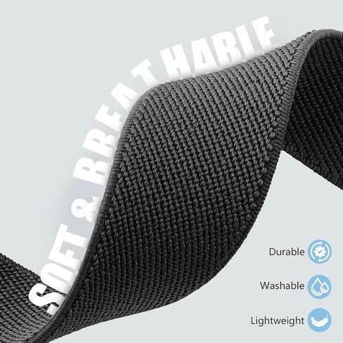 Easuny Elastic Magnetic Bands for Samsung Galaxy Watch 7 6 5 4 FE 40mm 44mm/Galaxy Watch 6 4 Classic 42mm 46mm 43mm 47mm/Galaxy 5 Pro 45mm Band/Active 2, 20mm Adjustable Nylon Sport Strap Men Women in Saudi Arabia