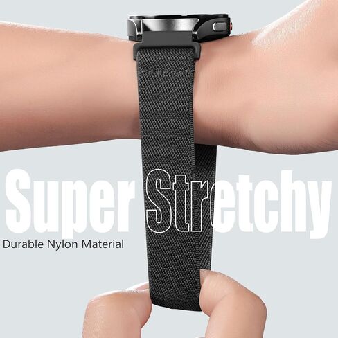 Easuny Elastic Magnetic Bands for Samsung Galaxy Watch 7 6 5 4 FE 40mm 44mm/Galaxy Watch 6 4 Classic 42mm 46mm 43mm 47mm/Galaxy 5 Pro 45mm Band/Active 2, 20mm Adjustable Nylon Sport Strap Men Women in Saudi Arabia