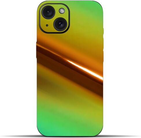 IPG Compatible with iPhone 15 Decorative Carbon Fiber Vinyl Back and Sides Full Protection Anti Scratch Skin Guard - 3D Surface - Easy to Install for 15 (Red Pearl) in Saudi Arabia
