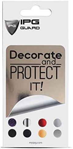 IPG Compatible with iPhone 15 Decorative Carbon Fiber Vinyl Back and Sides Full Protection Anti Scratch Skin Guard - 3D Surface - Easy to Install for 15 (Red Pearl) in Saudi Arabia