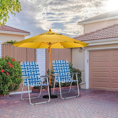 Outvita Webbed Lawn Chairs Set of 2, Foldable Metal Patio Chairs Stable Steel Outdoor Chair for Camping, Fishing, Beach, Poolside, Backyard and BBQ in Saudi Arabia