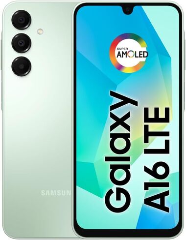 SAMSUNG Galaxy A16 4G Dual SIM (128GB, 2025) 6.7" 90Hz AMOLED, Splash Resistant, 8Core, 50MP Camera (Factory Unlocked International Model for GSM, Global) A165M/DS (25W Fast Charger Bundle, Black) in Saudi Arabia