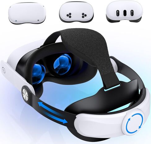 Adjustable Head Strap for Meta Quest 3S/Quest 3/Quest 2 - Lightweight VR Headset Strap with Cotton BackPad, Pressure Relief Design with Enhanced Support, Ergo Comfort VR Accessories in Kuwait