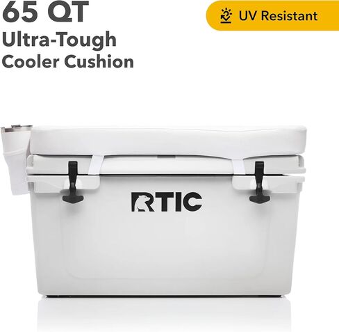RTIC Ultra-Tough Cooler Seat Cushion, Great for Family Travels, Boating Or Hunting, Easy Clean Vinyl, Buckle Fastening and Anti Slip in Saudi Arabia